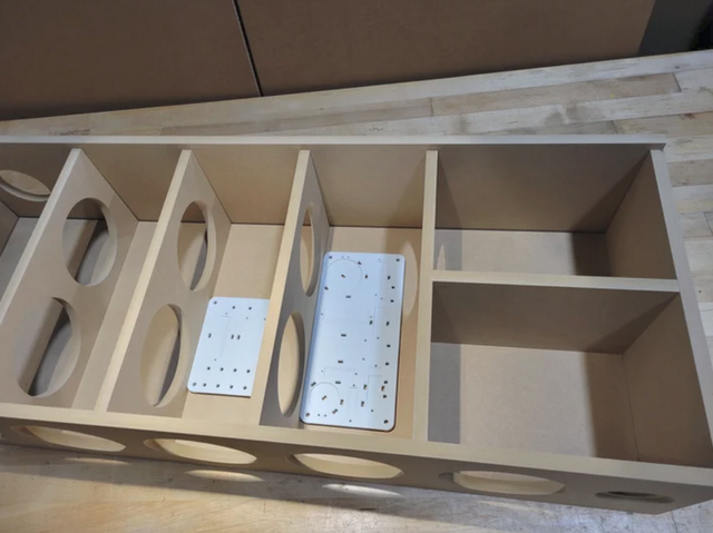 Crossover board pre-drilling