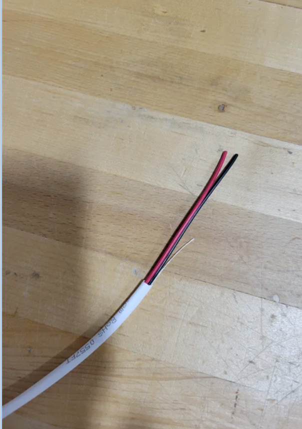 Strip white insulation